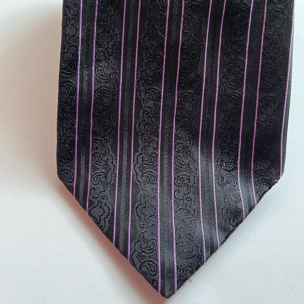 Stefano Ricci Textured Striped Silk Tie - Italy  NEW WITHOUT TAGS